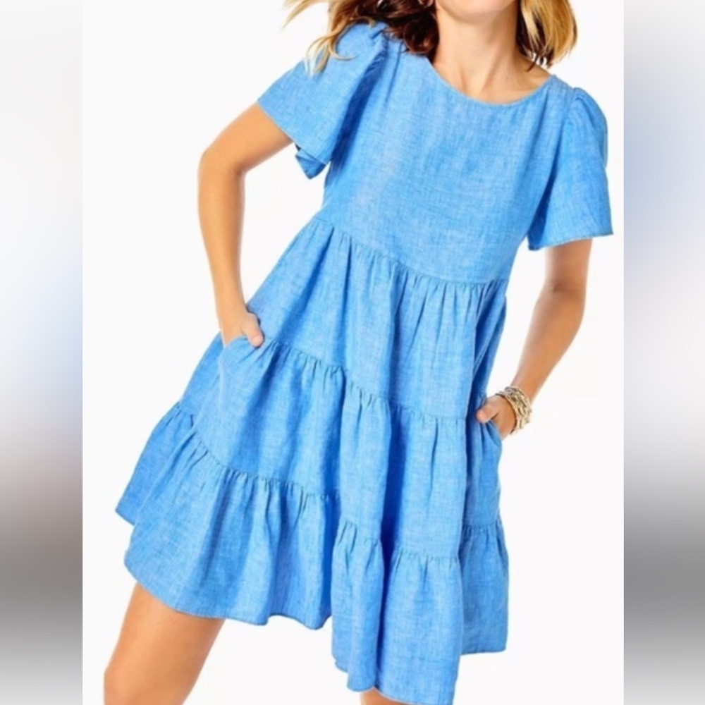 Lilly Pulitzer linen swing dress